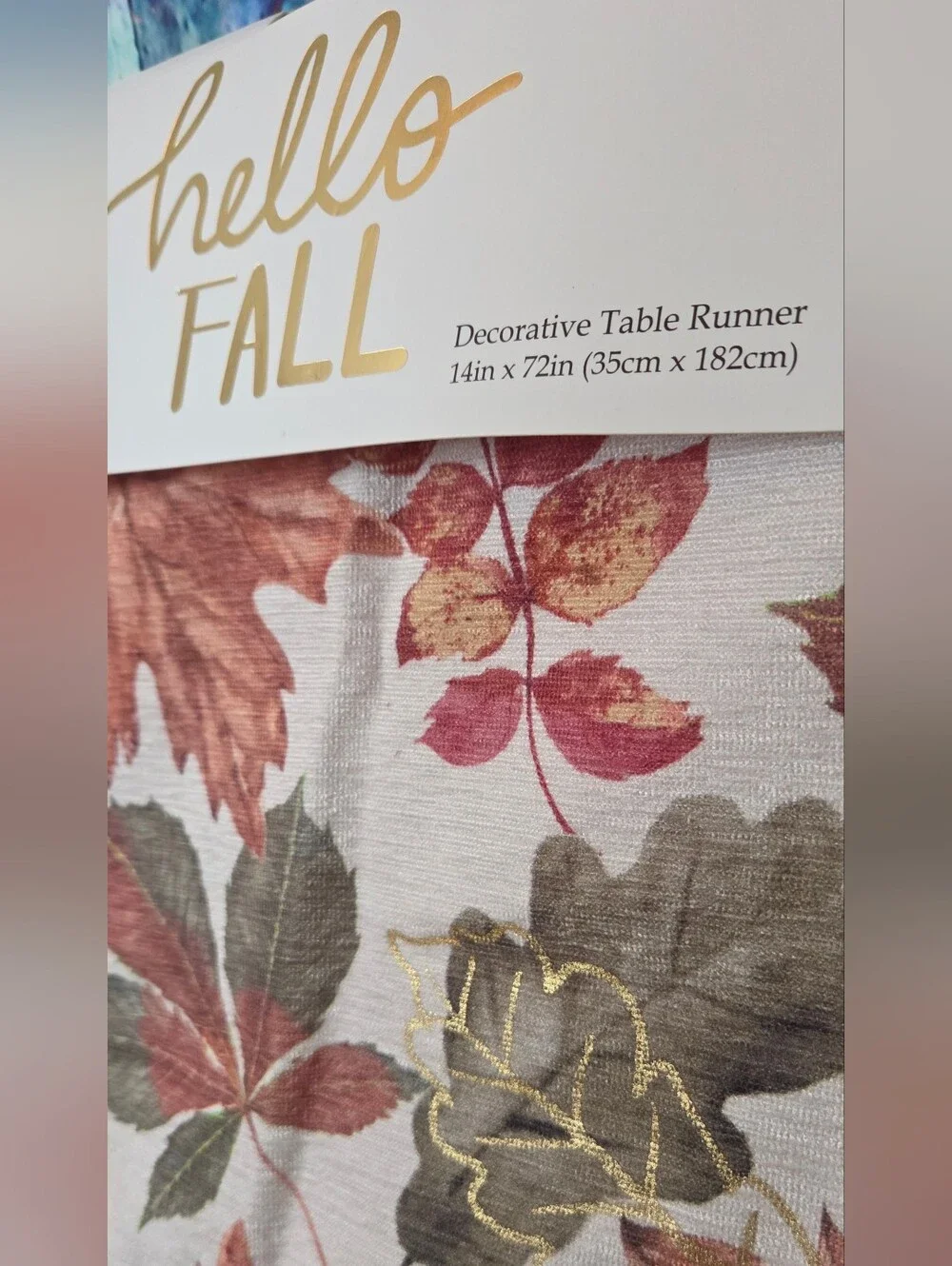 Mireille Designs Handmade Autumn Leaf Decorative Table Runner
